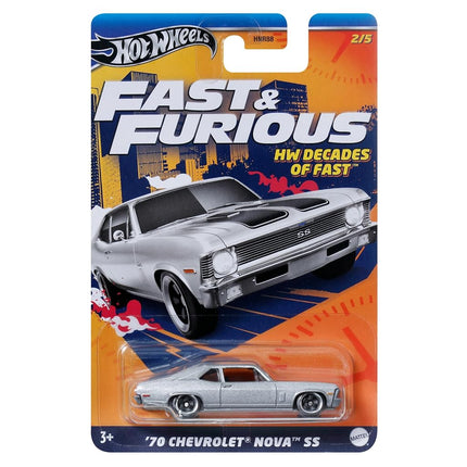 Hot Wheels - Fast & Furious Decades of Fast 70" Ch