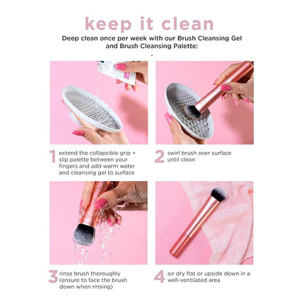 Real Techniques Artist Essentials Complete Face Makeup Brush Set for Makeup Artist Inspired Looks