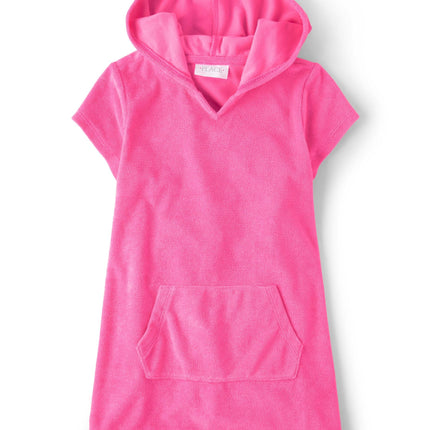 The Children's Place Girls' Hooded Swim Coverups, 