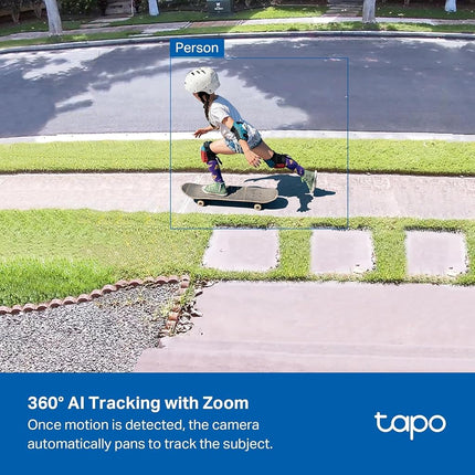Tapo 4K 8MP Pan/Tilt Outdoor Security Camera, 360° View, C560WS