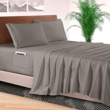 Elegant Comfort 4-Piece Bed Sheet Set - Luxury Bed