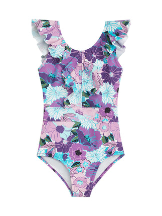 Kanu Surf Girls' Gianna Beach Sport Ruffle One Pie