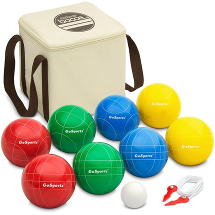 GoSports 90 mm Premium Resin Bocce Ball Set - Outd