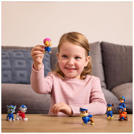 Paw Patrol Search & Rescue Team Pack with 7 Collectible Action Figures, Including Ryder and 6 Pups, Kids Toys for Boys and Girls Ages 3 and Up