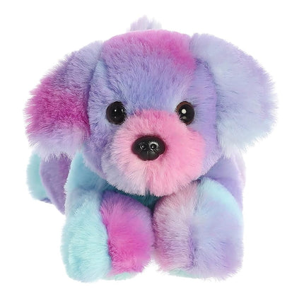 Aurora Adorable Mini Flopsie Puppy Stuffed Animal - Playful Ease - Timeless Companions - Rainbow 8 Inches
