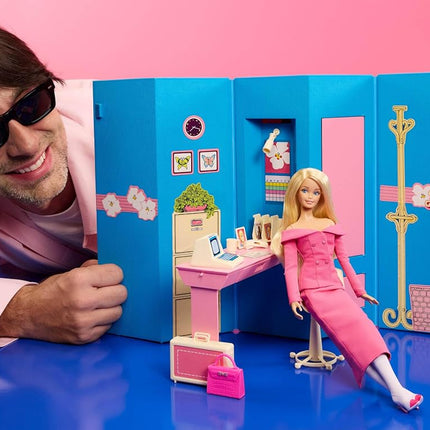 Barbie Signature Styled by Andrew Mukamal Fashion Doll - Collectable with 3 Looks for Day and Evening and Accessories - Includes Stand - JBH81