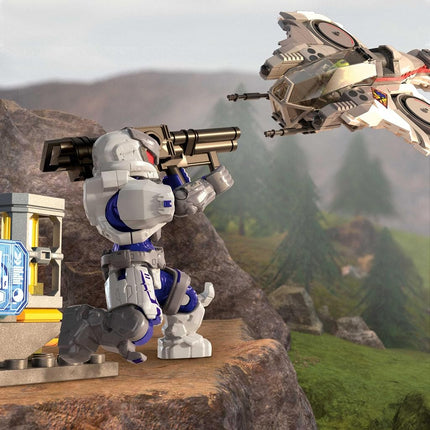 Mega Halo Action Figure Building Toy, UNSC Arctic Burn Wasp with 342 Pieces and 2 Poseable Figures, for Collectors