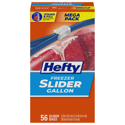 Hefty Slider Freezer Bags - Gallon Size, 96 Count
