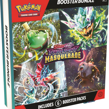 POKÉMON JCC: BUNDLE DE SOBRES MASCARADA CREPÚSCULO DE ESCARLATA Y PÚRPURA