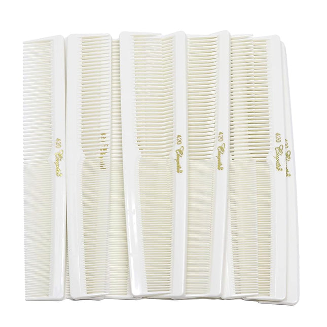 Krest Cleopatra 420. 7 Inch Hair Cutting Combs. Barber’s & Hairstylist Combs. 1 Dz.