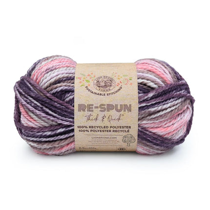 Lion Brand Yarn, Re-Spun T&Q Yarn, Mixed Berries, 
