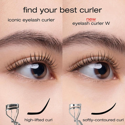 Shu Uemura New Eyelash Curler W, Double Edge Eyelash Curler for a Smoothly Sculpted curl in one Squeeze - Includes Silicone Replacement Pad