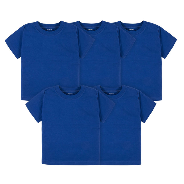 Gerber Baby Toddler 5-Pack Solid Short Sleeve T-Sh