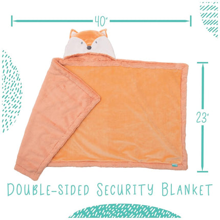 GUND Baby Lil’ Luvs Hooded Blanket, Emory Fox, Ultra Soft Plush Security Blanket for Babies and Newborns