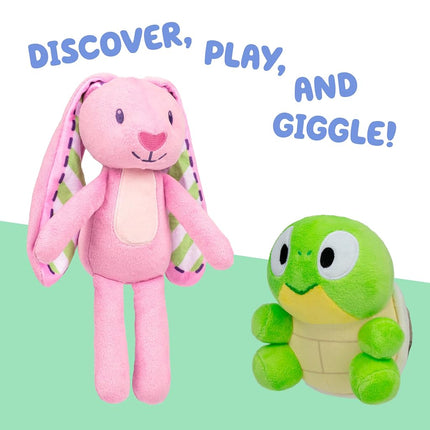 Bluey Friends 2-Pack Plush, Floppy and Turtleboy Stuffed Animals