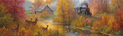 Buffalo Games - Panoramic Series - Abraham Hunter - Southern Rails - 750 Piece Jigsaw Puzzle for Adults - Challenging Puzzle Perfect for Game Nights - Finished Size is 38.25 x 11.25