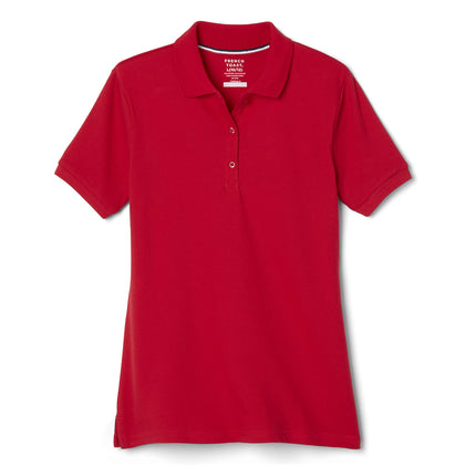 French Toast Big Girls Short Sleeve Stretch Pique 