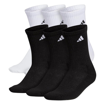 adidas Athletic Cushioned 6-Pack Crew Socks, Cushi