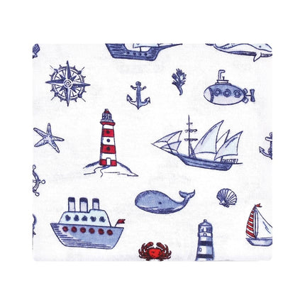 Hudson Baby Couvertures en flanelle de coton pour bébé unisexe, Phare, Taille unique