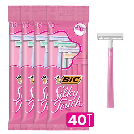 Bic Silky Touch Shavers, 10 Per Pack (4 Packs)