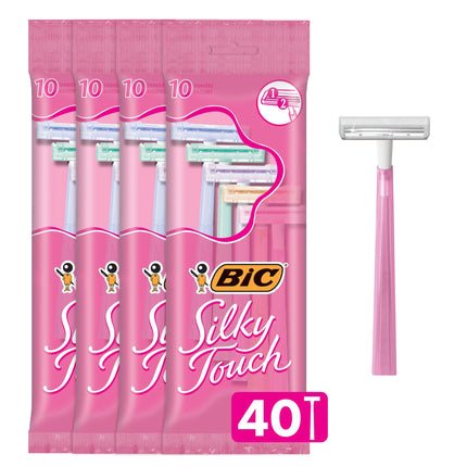 Bic Silky Touch Shavers, 10 Per Pack (4 Packs)