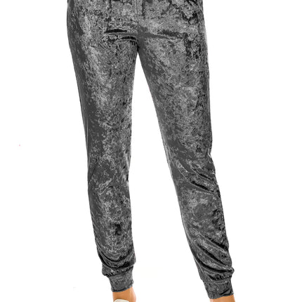 ALWAYS Women Velvet Jogger Pants - Crushed Velour 