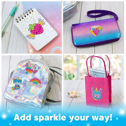 Kit de peinture diamant Gros Gemmes Créativité pour enfants - Créez vos propres autocollants et attrape-soleil magiques - Diamond Art pour enfants