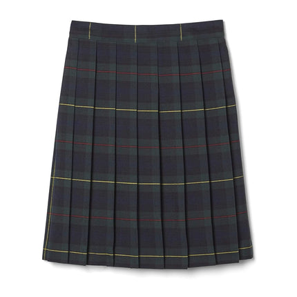 French Toast Girls' Big Plaid Pleated Skirt, Green, 18