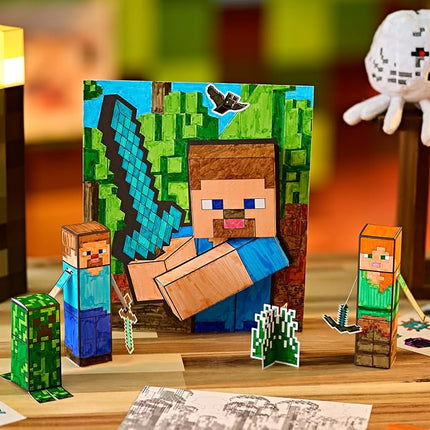 CRAYOLA Minecraft, POPs 3D Kids Art Set, Coloring Book Alternative, Gift for Boys & Girls, Ages 6+