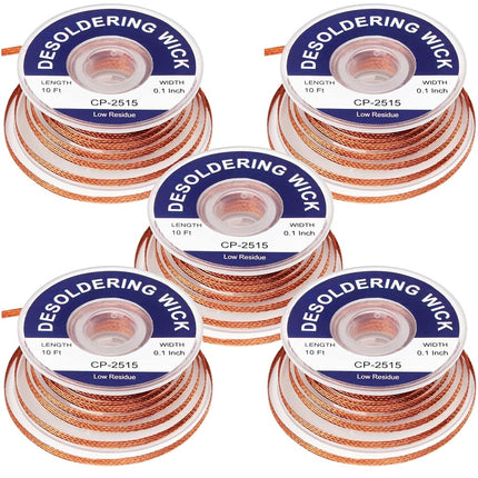 Lesnow Solder Wicks braid，Solder Sucker，10ft Lengt