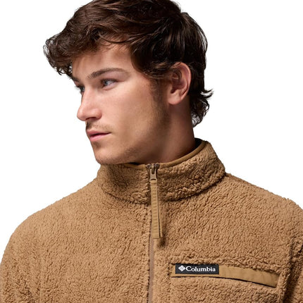 Columbia Men's Rugged Ridge High Pile Full Zip, Full Zip Fleece Jacket, Delta, Large