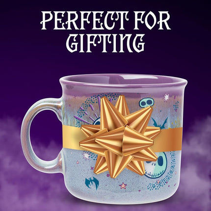Silver Buffalo Disney Nightmare Before Christmas Mystic Opulence Reactive Glaze Ceramic Camper Mug, 20 Ounces