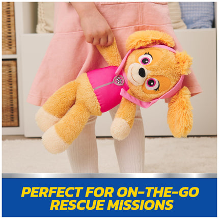 GUND PAW Patrol Peluche oficial Skye para llevar, juguete de peluche prémium para mayores de 1 año, rosa/marrón, 13