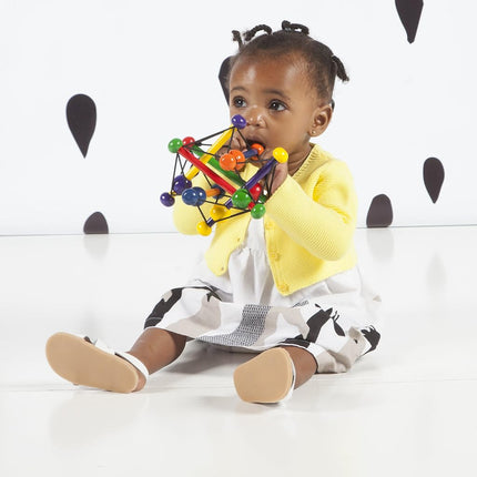 Manhattan Toy Skwish Classic Rattle and Teether Grasping Activity Toy, Multicoloured
