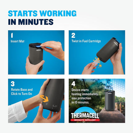 Thermacell Mosquito Repellent Refills, 36 Hrs Protection; Compatible with Any Fuel-Powered Repeller; Highly Effective, Long Lasting, No Spray or Mess; 15 Foot Zone of Mosquito Protection