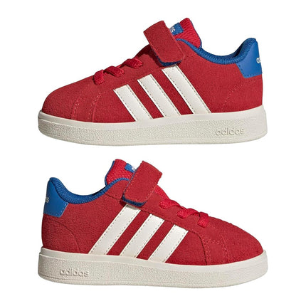 adidas Unisex Baby Grand Court 00s Shoes Infants, Pure Ruby/core White/Bright Royal, 4 UK Child