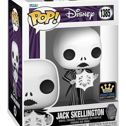 Funko POP! DISNEY: The Nightmare Before Christmas 30th- Jack Skellington w/Snowflake (FS), Small(73947)
