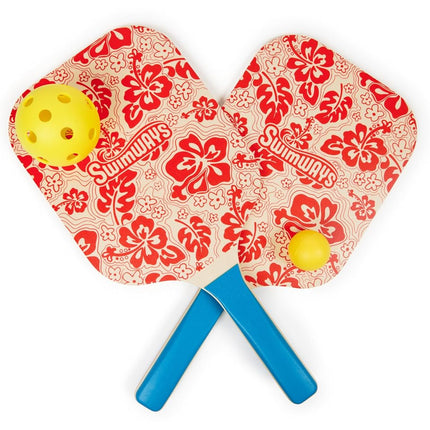 Swimways Hydro Paddle & Pickleball Set, Pickleball Paddles and Balls for Pool, Lake and Beach Games, Outdoor Toys for Kids and Adults Aged 5 & Up