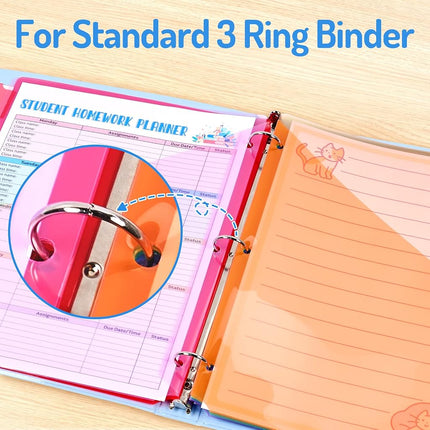 Forvencer 48 Count Dividers with 2 Pockets,8 tabs Binder Dividers with tabs