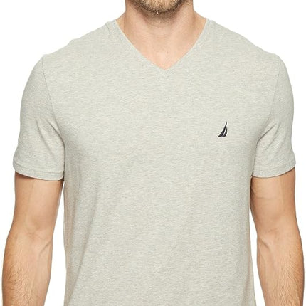 Nautica Men's Short Sleeve Solid Slim Fit V-Neck T