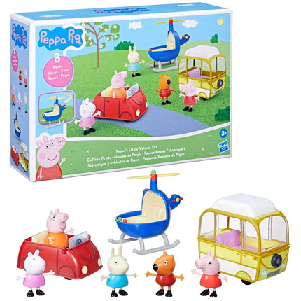 Peppa Pig Little Vehicle Set With 3 Vehicles and 5 Figures for Kids