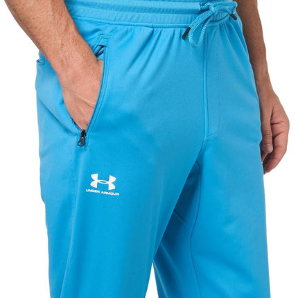Under Armour Mens Sportstyle Tricot Jogger, (452) Ether Blue / / White, Small
