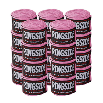 Ringside Mexican Style Boxing Hand Wraps (10 Pairs Pack), Pink