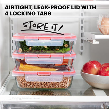 Pyrex Freshlock 6pc Bulk/Leftover Set, 6 Piece