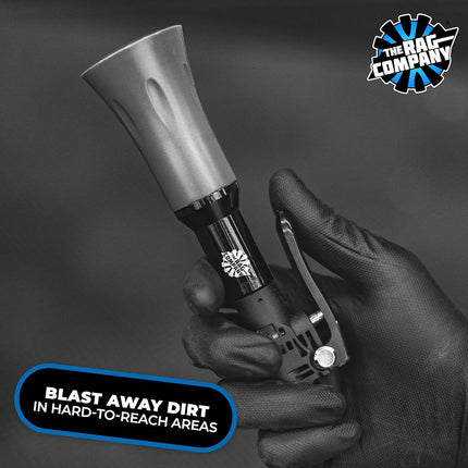 The Rag Company - Ultra Air Blaster Mini - Lift and Blast Dirt and Debris Away for Interior Detailing; Durable and Ergonomic Metal Design; Trigger Operated
