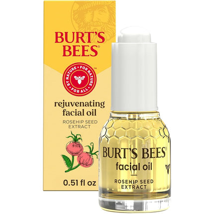 Burts Bees Aceite Facial de Nutrición Completa para Mujeres 0.51 oz Aceite 15 ml (Paquete de 1), Blanco