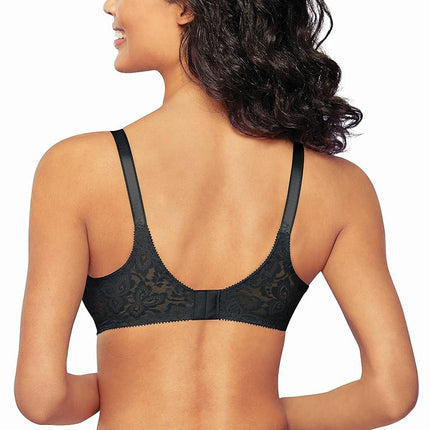 Bali Women's Lace 'N Smooth Stretch Lace Underwire Bra - - 40DD Black