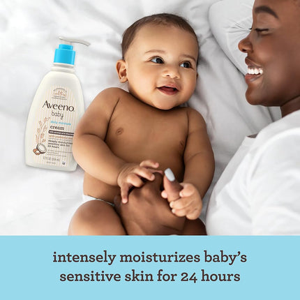 Aveeno Baby Daily Moisture Body Lotion, Fragrance-Free, 18 fl oz, 2 Pack