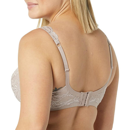 Bali Women's 6543 Lace Desire Lightly Lined Underwire Bra, Evening Blush, 40DD