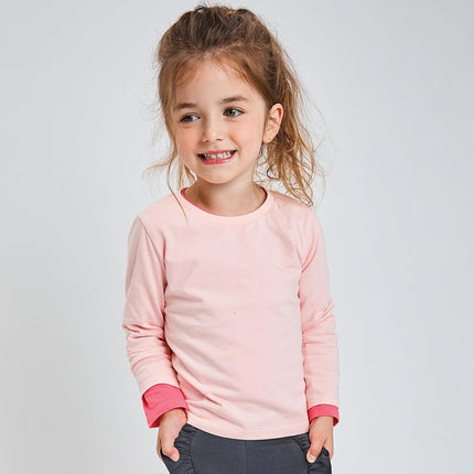 HonestBaby Unisex Baby Multipack Long Sleeve T-Shirts Tee 100% Organic Cotton, Romantic Pink, 3T